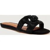 Klapki i japonki damskie - Kurt Geiger Klapki EAGLE zamsz - miniaturka - grafika 1