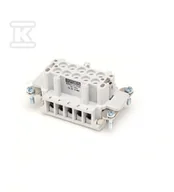 Wyłączniki światła i elektryczne - emas elektroteknik Wsad żeński do pokrywy metalowej, 10 pin, 16 A T0-EB010CP00 T0-EB010CP00 - miniaturka - grafika 1