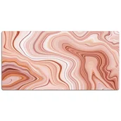 Podkładki na biurko - Ochronna mata na biurko Abstrakcja ecru 120x60 cm, Dywanomat - miniaturka - grafika 1