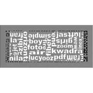 Akcesoria kominkowe - Kratki.pl KRATKA KOMINKOWA ABC GRANITO 170X370 MM 37ABC/GR - miniaturka - grafika 1