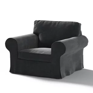 Dekoria Pokrowiec na fotel Ektorp głęboka czerń 103 x 82 x 73 cm Velvet 612-704-17 - Pokrowce na meble - miniaturka - grafika 1