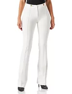 Spodnie damskie - PINKO Damskie spodnie Hulk 10 materiałowe spodnie, Z05_biało-śnieżnobiałe, 34 - miniaturka - grafika 1