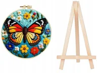 Dekoratorstwo - OBRAZEK DO FILCOWANIA na sucho + DREWNIANA SZTALUGA zestaw kreatywny DIY - miniaturka - grafika 1