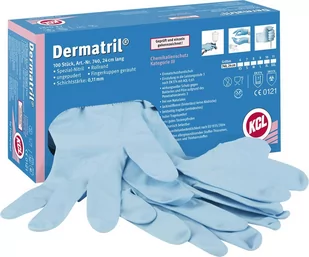 Jednorazowe rękawice nitrylowe DERMATRILL 740 1 para - Rękawice robocze - miniaturka - grafika 1