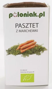 Poloniak (produkty vege, napary,majonezy) PASZTET WEGAŃSKI Z MARCHEWKI BIO 160 g - Pasty warzywne - miniaturka - grafika 1