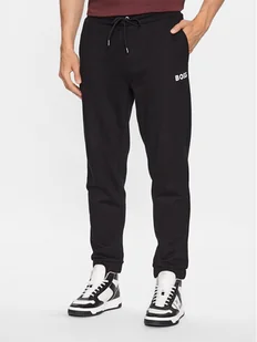 Boss Spodnie dresowe 50486640 Czarny Oversize - Spodnie sportowe męskie - miniaturka - grafika 1