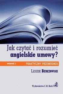 Jak czytać i rozumieć angielskie umowy? - Książki do nauki języka angielskiego - miniaturka - grafika 1