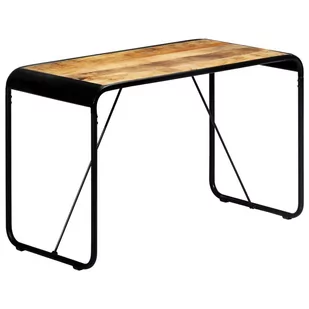 vidaXL Stół jadalniany, 118x60x76 cm, lite surowe drewno mango - Stoły - miniaturka - grafika 1