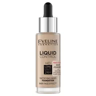 Podkłady do twarzy - Eveline Cosmetics Liquid Control HD, Matujący podkład do twarzy z niacynamidem 35 Natural Beige, 32ml - miniaturka - grafika 1