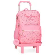 Plecaki - Pepe Jeans Alenka Rosa Plecak z podwójną komorą z wózkiem Różowy 30x40x12 cm Poliester 15,6L by Joumma Bags, Różowy kolor, Talla única, Plecak z podwójną komorą z wózkiem - miniaturka - grafika 1