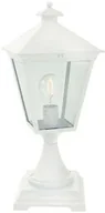 Lampy ogrodowe - Norlys - London Zewnętrzna Lampa Nocna Mała z Mocowaniem w Betonie Biała Norlys - miniaturka - grafika 1