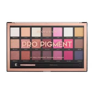 Profusion Pro Pigment Eyeshadow Palette paleta 21 cieni do powiek z pędzelkiem - Cienie do powiek - miniaturka - grafika 1