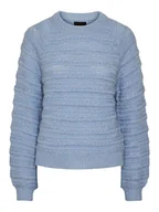 Swetry damskie - Pieces Sweter w kolorze błękitnym - miniaturka - grafika 1