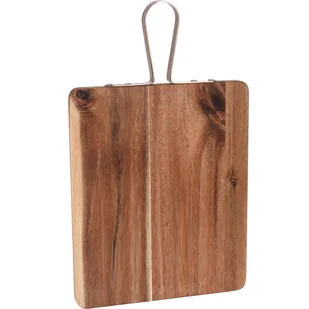 EH Excellent Houseware Deska do krojenia, siekania drewno akacjowe, 42x25 cm - Deski do krojenia - miniaturka - grafika 1