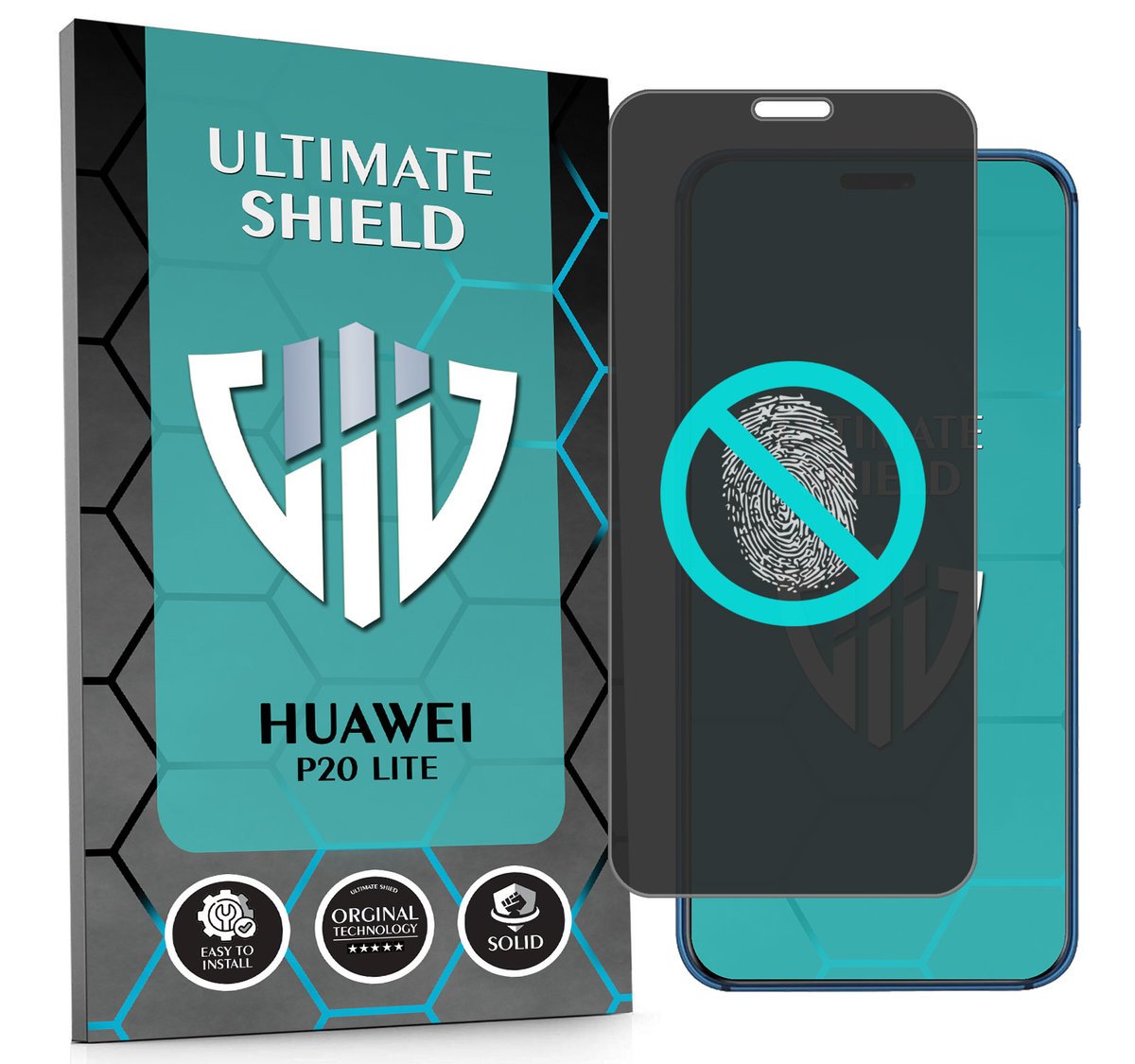 NAJLEPSZE SZKŁO 5D PEŁNE DO HUAWEI P20 LITE SZKIEŁKO NIETŁUKĄCE ORYGINAŁ