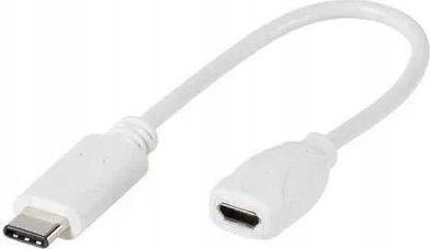 Kabel USB Vivanco USB-C - micro-B Biały 45285