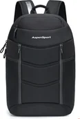 Plecaki - Plecak damski i męski AspenSport czas wolny/szkoła/sport/praca 22 litry czarny - miniaturka - grafika 1
