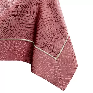 Obrus Gaia Różowy Tłoczony Roślinny 140x180 AmeliaHome - TCLOTH/AH/GAIA/BRD/PPG/OLDROSE/140X180 - Obrusy i serwetki - miniaturka - grafika 1