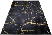 Dywany - Granatowo-złoty dywan w stylu glamour do salonu F2-W07 - miniaturka - grafika 1