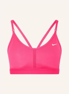 Biustonosze - Nike Biustonosz Sportowy Indy pink - grafika 1