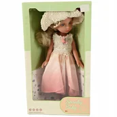 Lalki dla dziewczynek - LALKA W KAPELUSZU JAK ŻYWA REALISTYCZNA TWARZ DZIEWCZYNKA Z BLOND WŁOSAMI - miniaturka - grafika 1