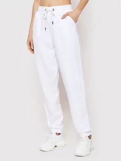 Spodnie sportowe damskie - Brave Soul Spodnie dresowe LJB-69JUDE Biały Regular Fit - grafika 1
