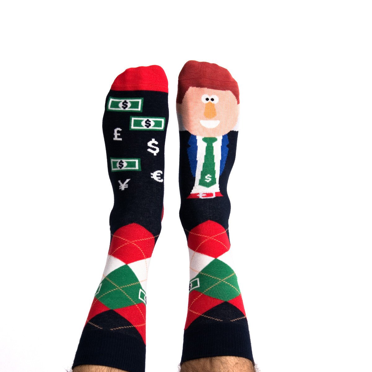 Skarpetki męskie śmieszne - Money Maker - 36-39 - Skarpetki bawełniane