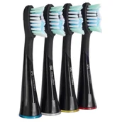 Końcówki do szczoteczek elektrycznych - meriden Końcówki Meriden Professional Dual Action Whitening Black - 4 szt 3230 - miniaturka - grafika 1