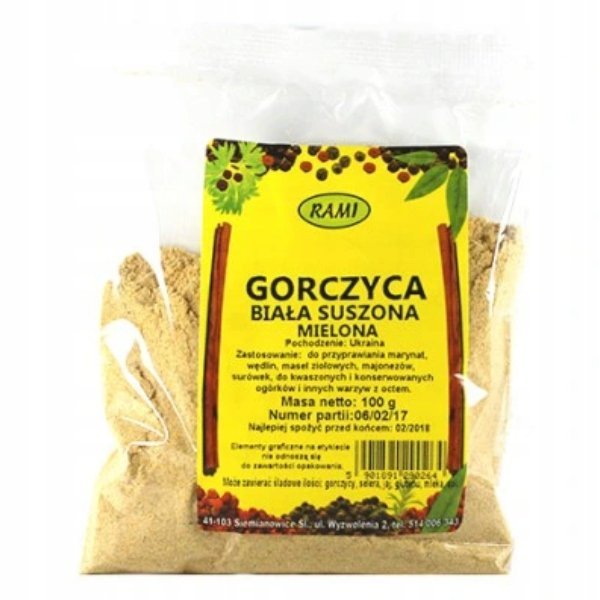 Gorczyca biała mielona 100g Rami