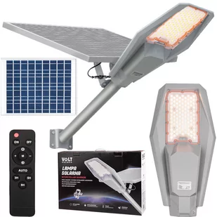 LAMPA SOLARNA ULICZNA LED 120W CZUJNIK RUCHU PILOT VOLT POLSKA - Lampy ogrodowe - miniaturka - grafika 1