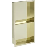 Półki łazienkowe - Mexen X-Wall-R półka wnękowa z kołnierzem i półką 60 x 30 cm, złota - miniaturka - grafika 1