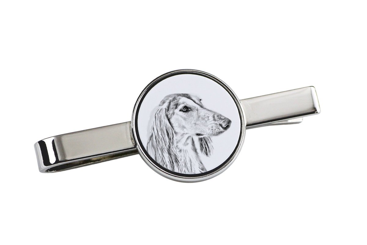 Chart perski, Saluki I - spinka do krawata z psem, personalizowany klips do krawata, wyjątkowy prezent dla mężczyzny marki Art-Dog