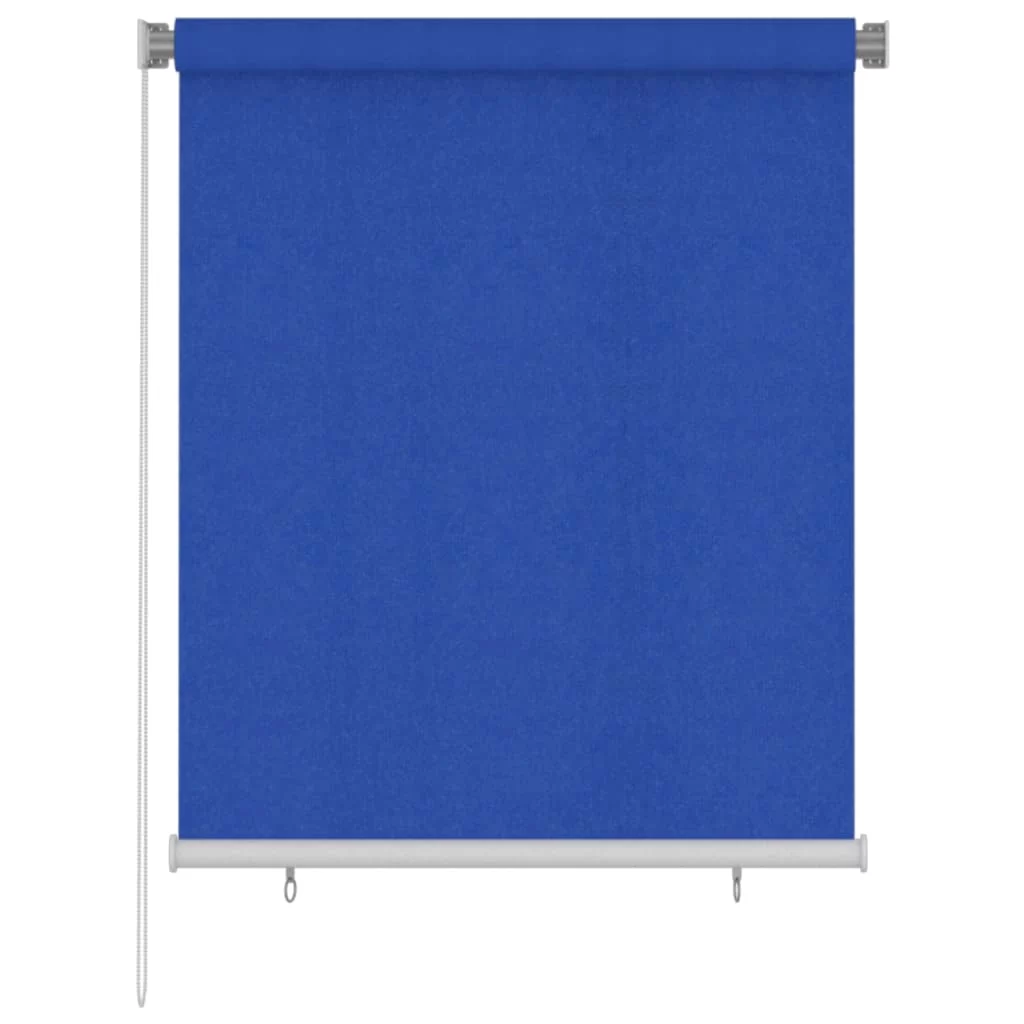 vidaXL Roleta zewnętrzna, 120x140 cm, niebieska, HDPE