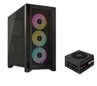 Obudowy komputerowe - Corsair iCUE 4000D Airflow ARGB Czarny + RM750e 750W 80+ Gold Czarny - miniaturka - grafika 1