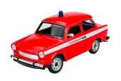 Samochody i pojazdy dla dzieci - WELLY TRABANT 601 STRAŻ POŻARNA 1:24 SAMOCHÓD NOWY METALOWY MODEL - miniaturka - grafika 1