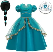 Dodatki do strojów karnawałowych - Sukienka Strój Peruka Jasmina Dżasmina 98/104, Hopki - miniaturka - grafika 1