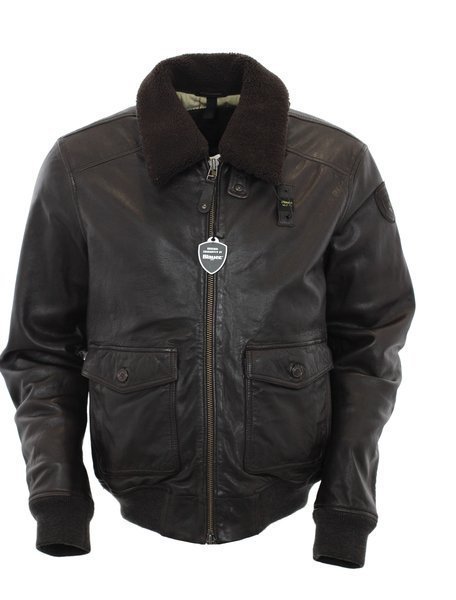 Kurtka Męska Skóra Blauer Blul01285 - Xxl