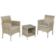 Meble ogrodowe - Corciano Meble ogrodowe zestaw Glasgow beżowe - miniaturka - grafika 1