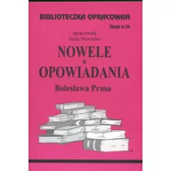 Lektury szkoła podstawowa - Biblios Nowele i opowiadania Bolesława Prusa - zeszyt 24 - Irena Nowacka - miniaturka - grafika 1