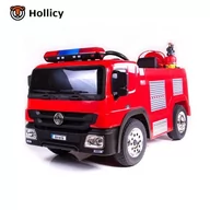 Pojazdy elektryczne dla dzieci - Import SUPER-TOYS Straż Pożarna czerwony - miniaturka - grafika 1