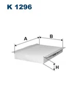 Filtry kabinowe - FILTRON Filtr kabinowy K1296 - miniaturka - grafika 1