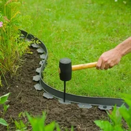 Ogrodzenia - Szpilki ogrodowe, 10 szt., 20 cm, czarne vidaXL - miniaturka - grafika 1