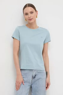 Koszulki sportowe damskie - Marella t-shirt bawełniany damski kolor niebieski - grafika 1