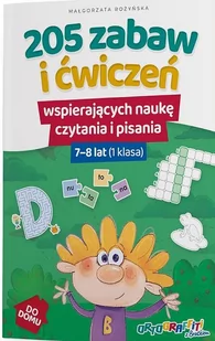 205 zabaw i ćwiczeń wspierających naukę czytania i pisania dla klasa I - Książki edukacyjne - miniaturka - grafika 1