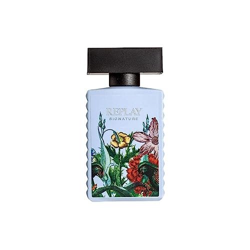 REPLAY - Podpis tajny dla kobiet Woda toaletowa - Kwiatowy, intensywny, energetyczny zapach kwiatowy, cytrusowy, przyciągający wzrok, musujący. Butelka 30 ml