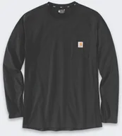 Koszulki męskie - Koszulka Carhartt Force Midweight Pocket BLACK - miniaturka - grafika 1