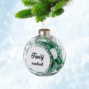 Bombka na choinkę z Twoim zdjęciem - zielony anielski włos - Bombki - miniaturka - grafika 1