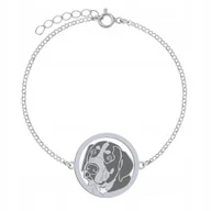 Bransoletki - Bransoletka Srebro z Duży Szwajcarski Pies Pasterski 925 Prezent GRAWER - miniaturka - grafika 1