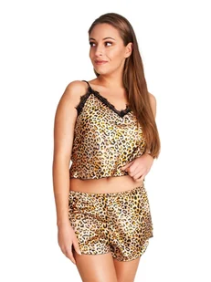 Piżama Damska Satynowa Panterka Xl - Piżamy damskie - miniaturka - grafika 1