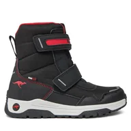 Buty dla chłopców - Śniegowce KangaRoos K-Mj Sharp V Rtxjet 18929 000 5053 Czarny - miniaturka - grafika 1